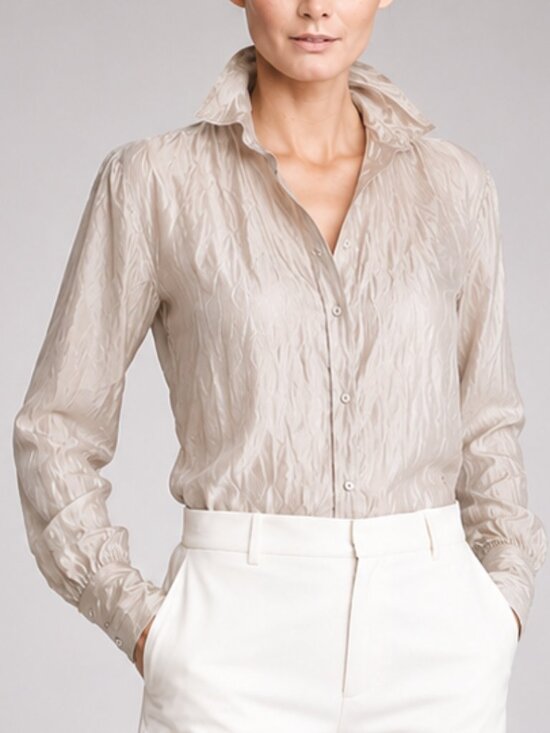 Ralph Lauren Black Label Tops - New, Ralph Lauren Black Label Crinkled Organza Puffed Silk Blend Blouse